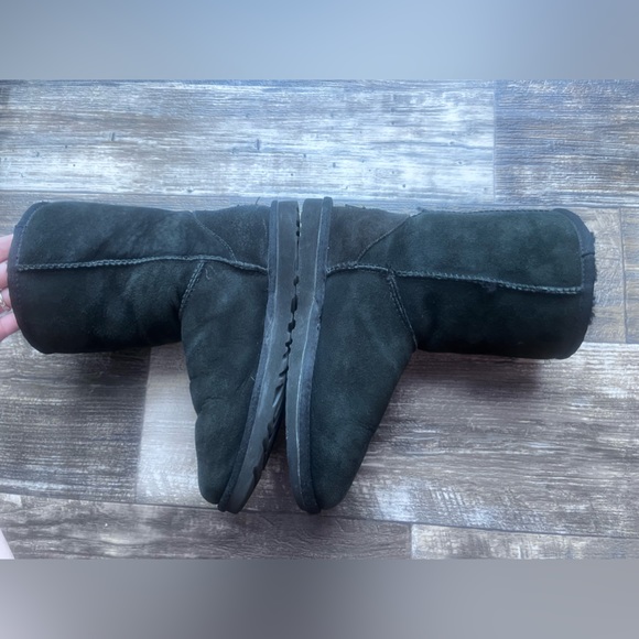 UGG Sz6 classic short ll Midi Mid calf black boot slip on Australian sheepskin - Picture 5 of 8